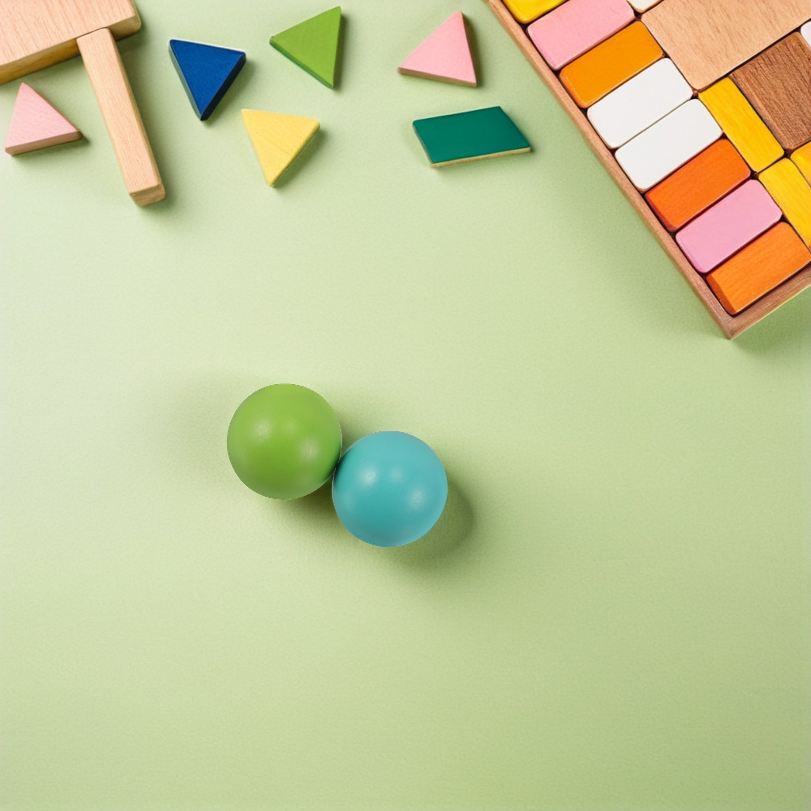 Croquet Set Lawn - 2-delige houten croquetballen, kindercroquetset, buiten speelballen