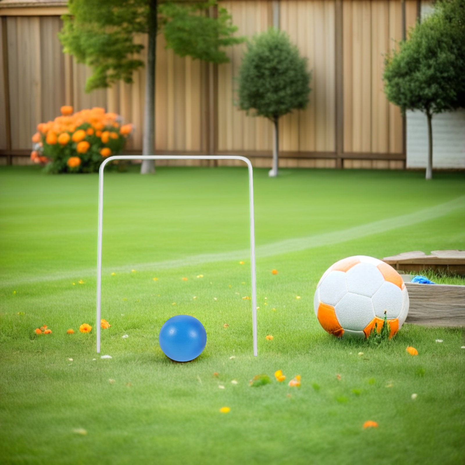 Croquet Set Lawn - 1 Set Croquet Wickets en Houten