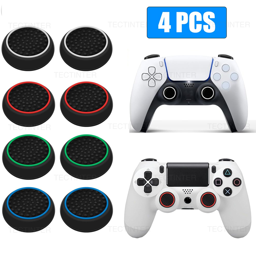 Party Games Playstation - 4 stuks siliconen analoge thumbstick grip