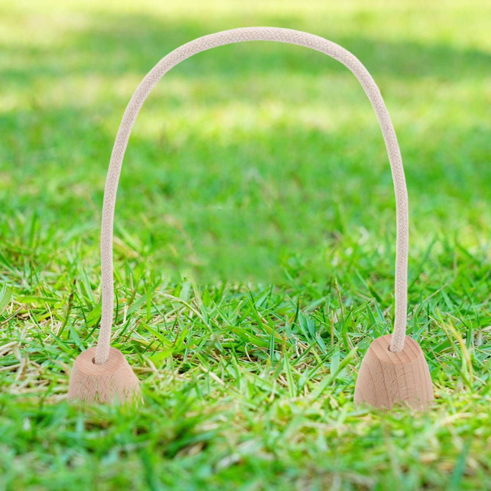 Croquet Set Lawn - 5-delige gezinsvriendelijke croquetspelset met katoenen touwen,