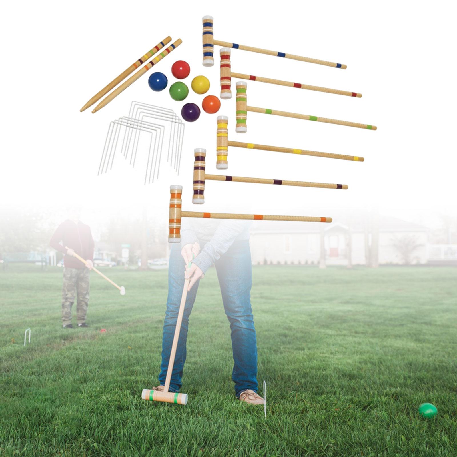 Croquet Set Lawn - Croquetset voor zes spelers, gazon croquet