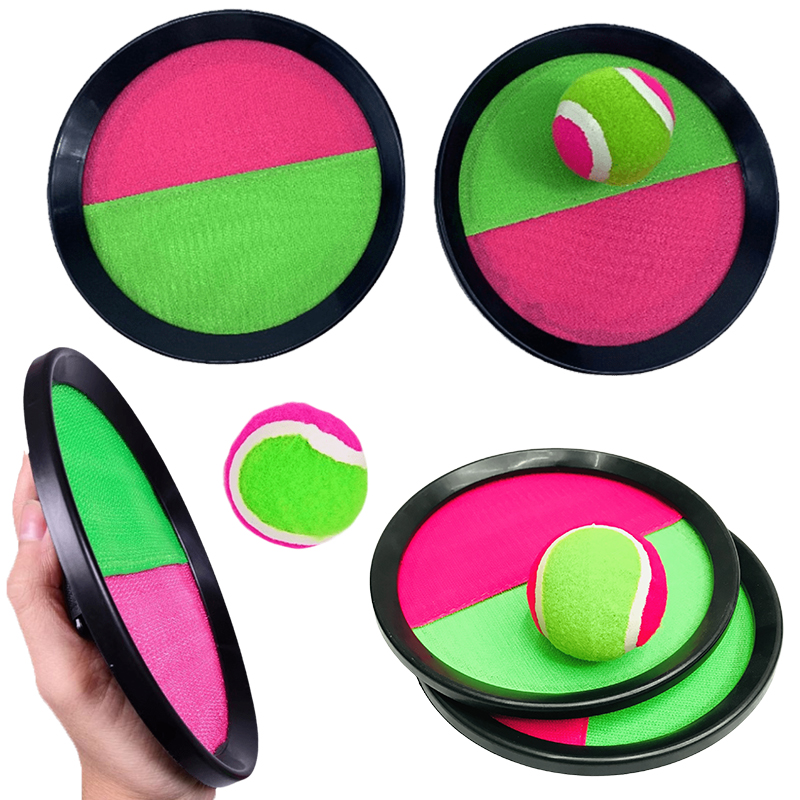 Catch Ball Velcro - Kleverige balspeelgoedset Kleurrijke kleverige bal voor