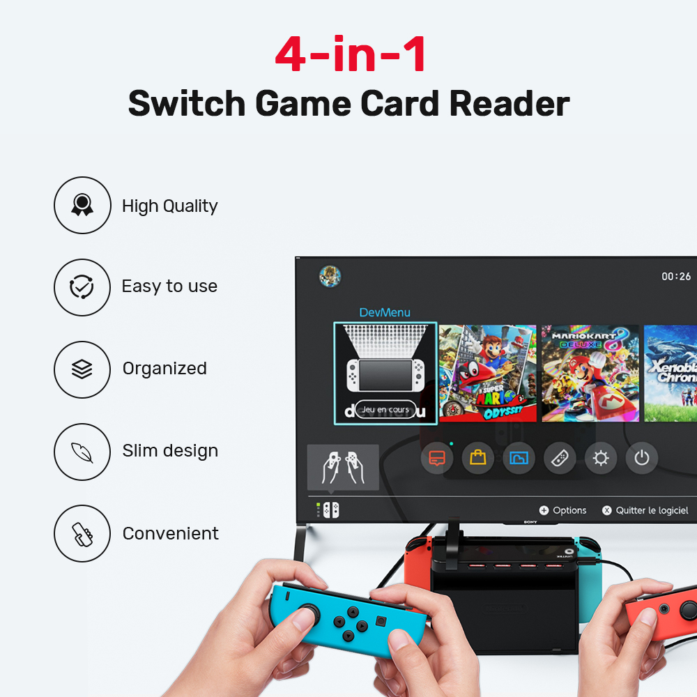 Party Games Nintendo - G1002D Draagbare Game Card Reader voor