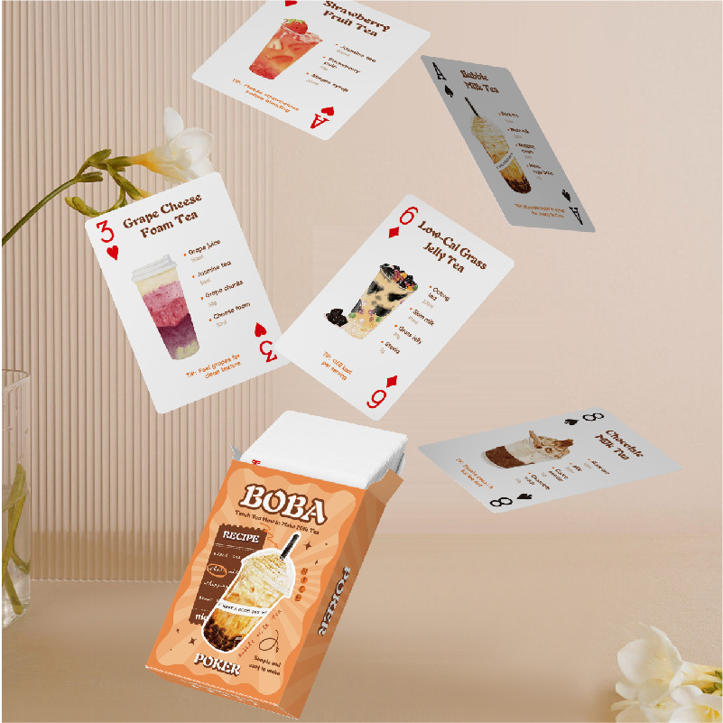 Book Party Games - Camping Populaire Boba Melkthee Poker Bobo