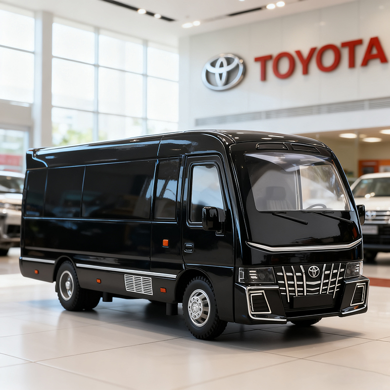 Party Games Bus - 1:33 Toyota Coaster BUS Legering Model
