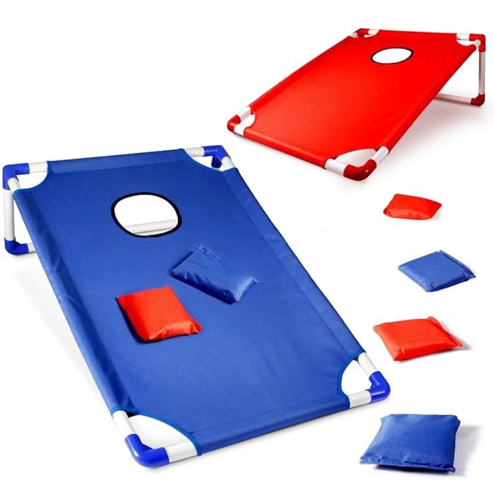 Cornhole Board Set - BBQ Camping Cornhole Set Rood Blauw