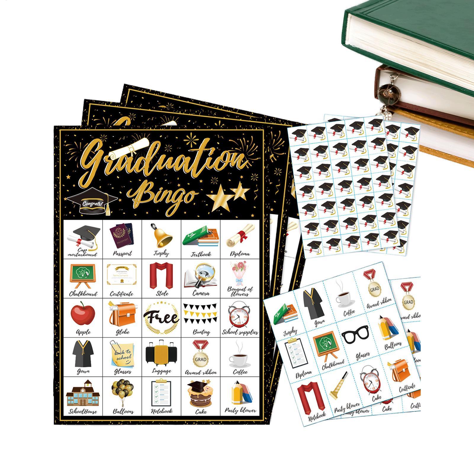 Party Games College - Afstudeerfeest Bingo Kaarten 24 Spelers Afstudeerspel