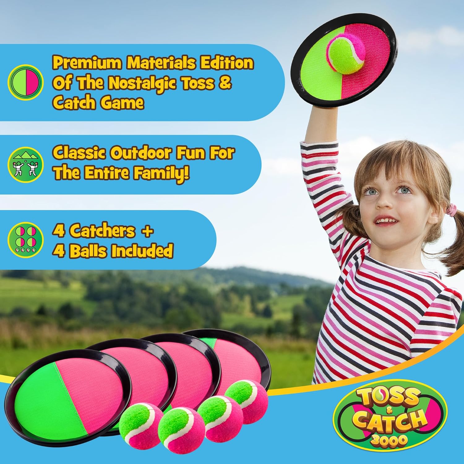 Kleefschijven gooien en vangen - Catch Ball Velcro recensie en prijs