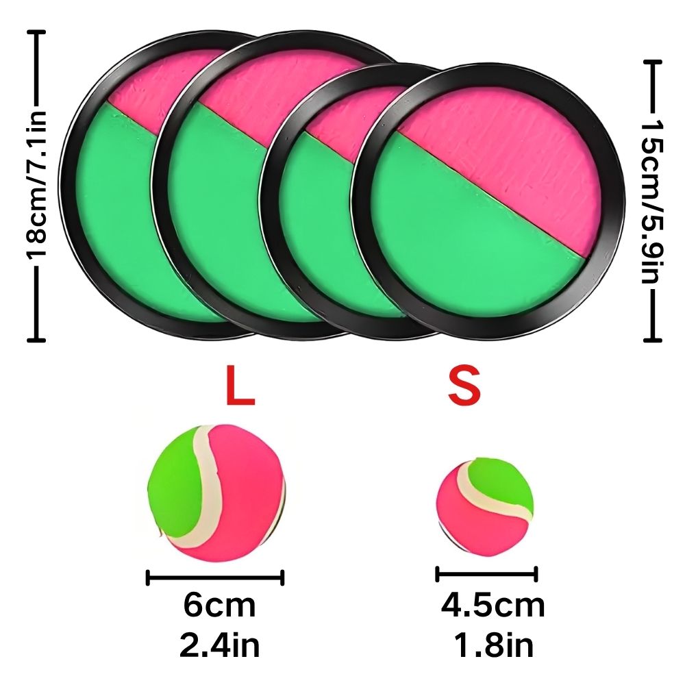 1 Set S/L Gooi- en vangbalspel - Catch Ball Velcro recensie en prijs