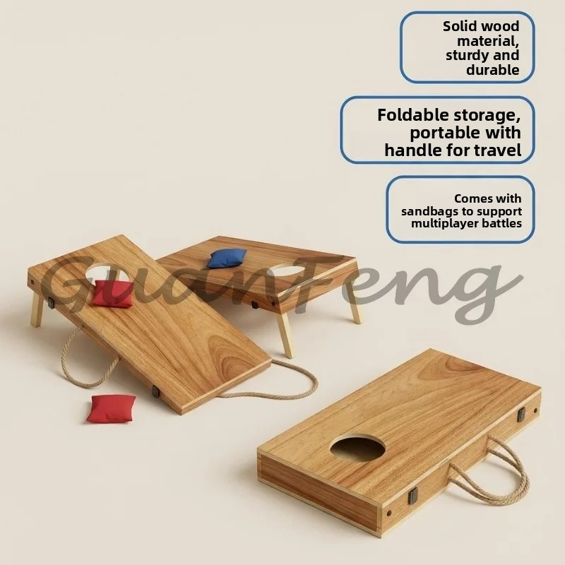 Houten opvouwbare cornhole set - Cornhole Board Set recensie en prijs