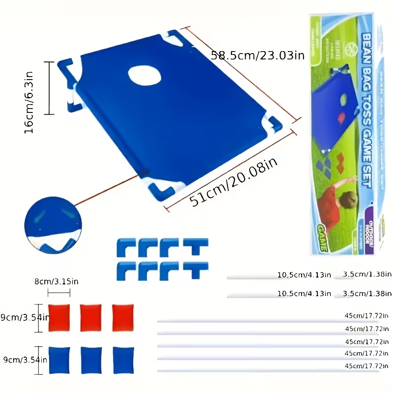 Draagbaar buiten-bonenzakjes-w - Cornhole Board Set recensie en prijs